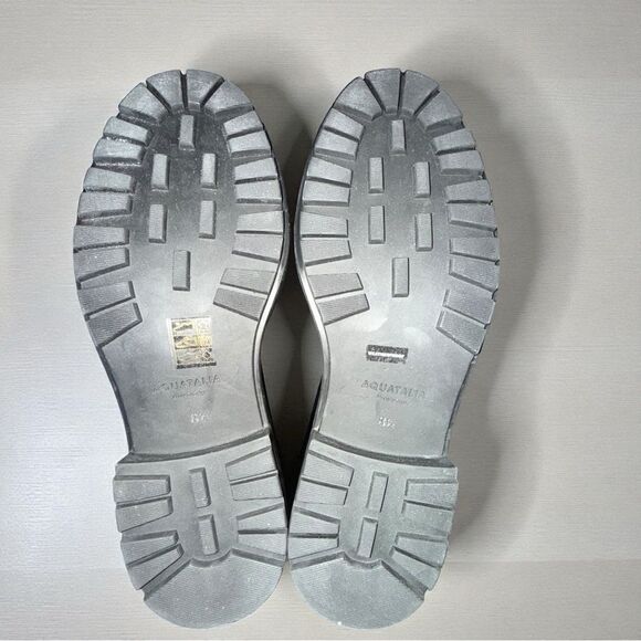 New In Box Aquatalia Leia Hiker Black Leather Boot With Dust Bag Size 8.5M - Picture 4 of 8